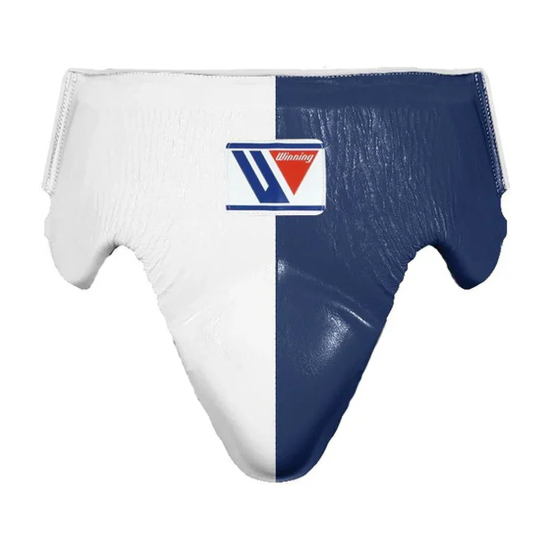 Image of Winning White & Dark Blue Groin Guard